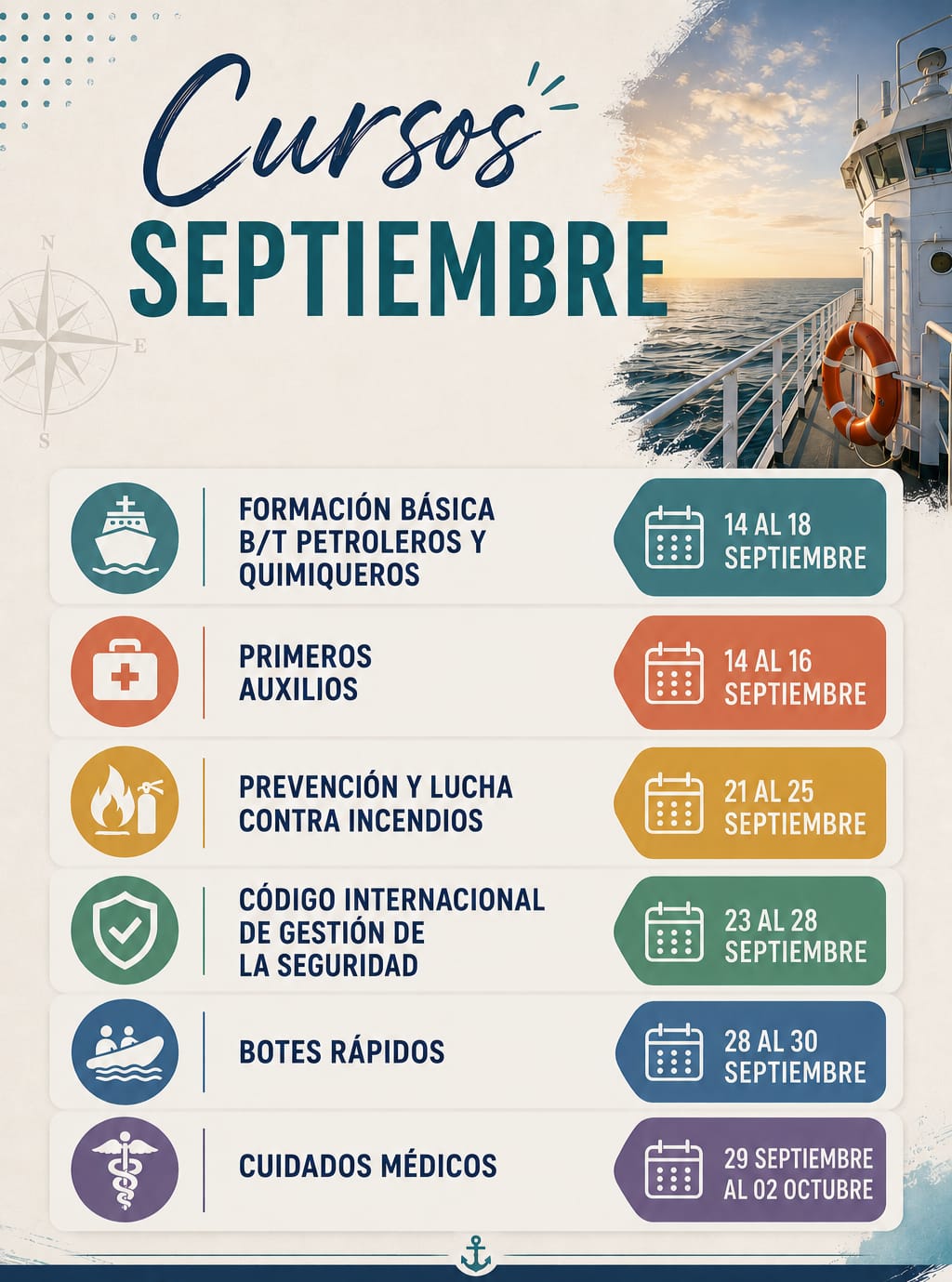 Curso STCW Formación Básica en Buques Tanque Petroleros y Quimiqueros